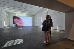 [Moon Kyungwon & Jeon Joonho][0], _News from Nowhere: Eclipse_ (2022–23). Art Basel Unlimited 2023 (15–18 June 2023). Courtesy Ocula. Photo: Charlie Hui, Viswerk.


[0]: https://ocula.com/artists/moon-kyungwon-and-jeon-joonho/